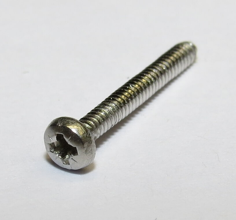 25 Linsenkopfschr.m.Kreuzschlitz M1,6x16 DIN 7985, Niro Edel