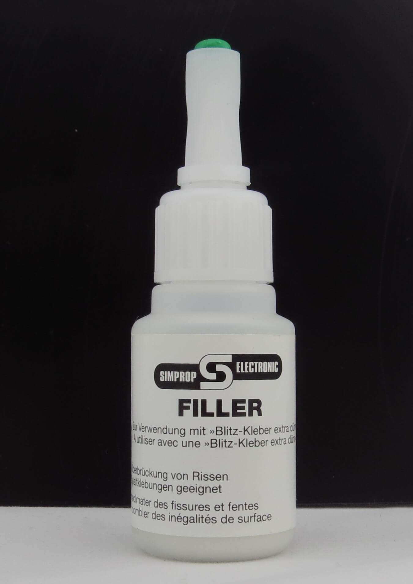 1x Füllstoff für Sekundenkleber. 30gr. Fläschchen