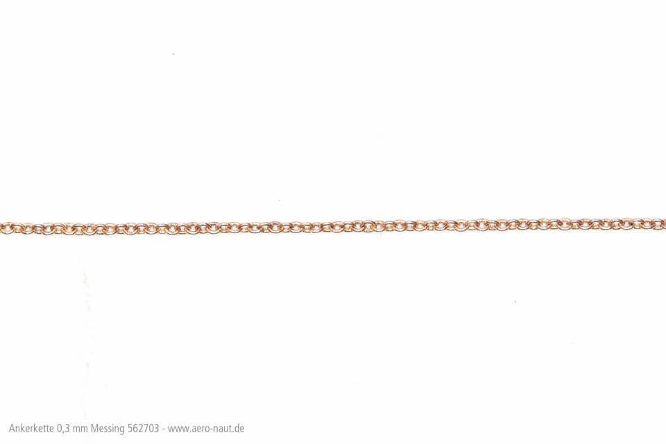 Ankerkette 0,3mm, Messing, 1m 5627/03