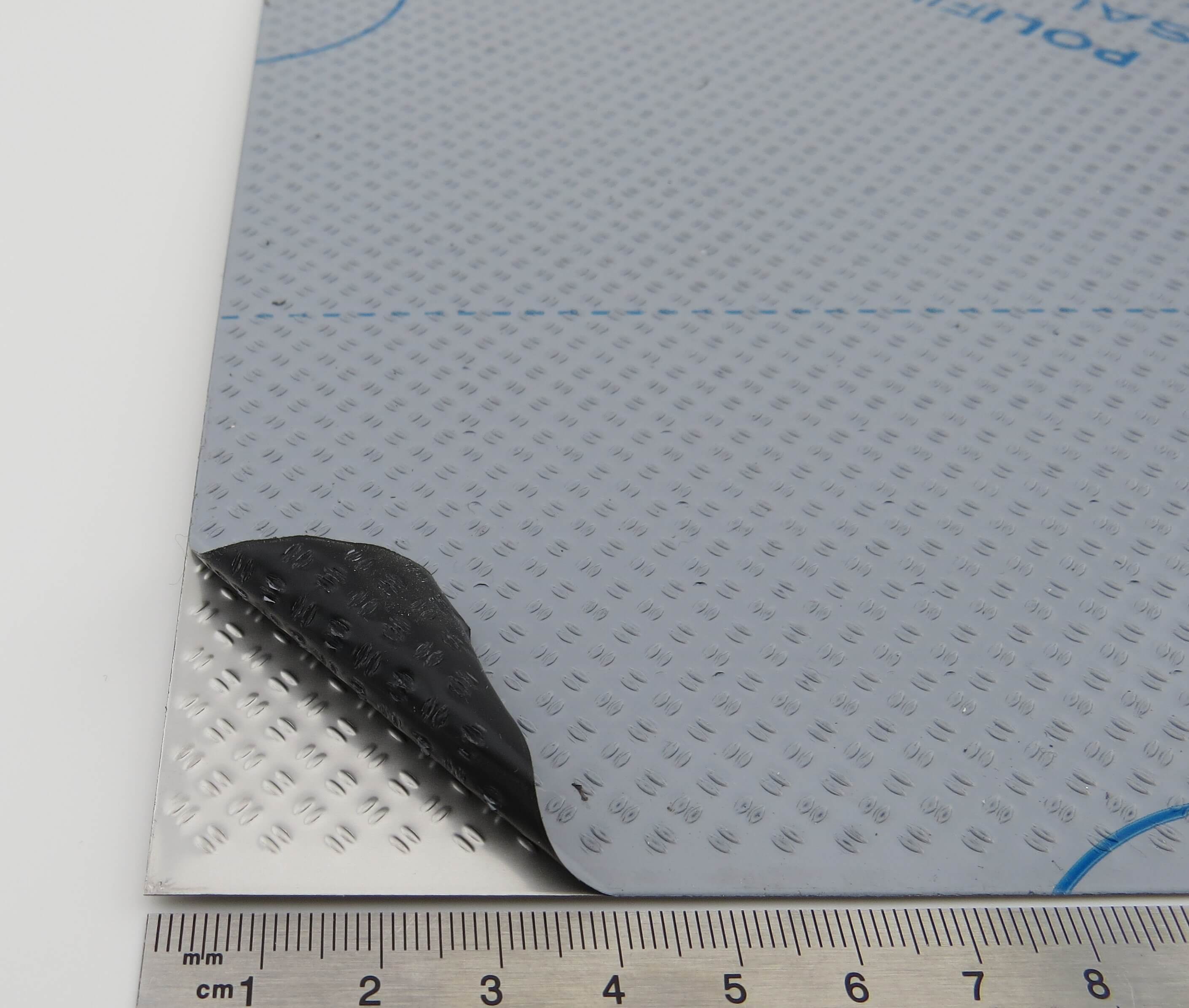Riffelblechplatte, VA, Doppelreiskorn, Abm. 500x200mm