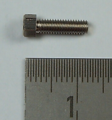 6-Kant-Modellschraube M3,0 x 8 VA/Niro, SW 4,0mm Kopfhöhe