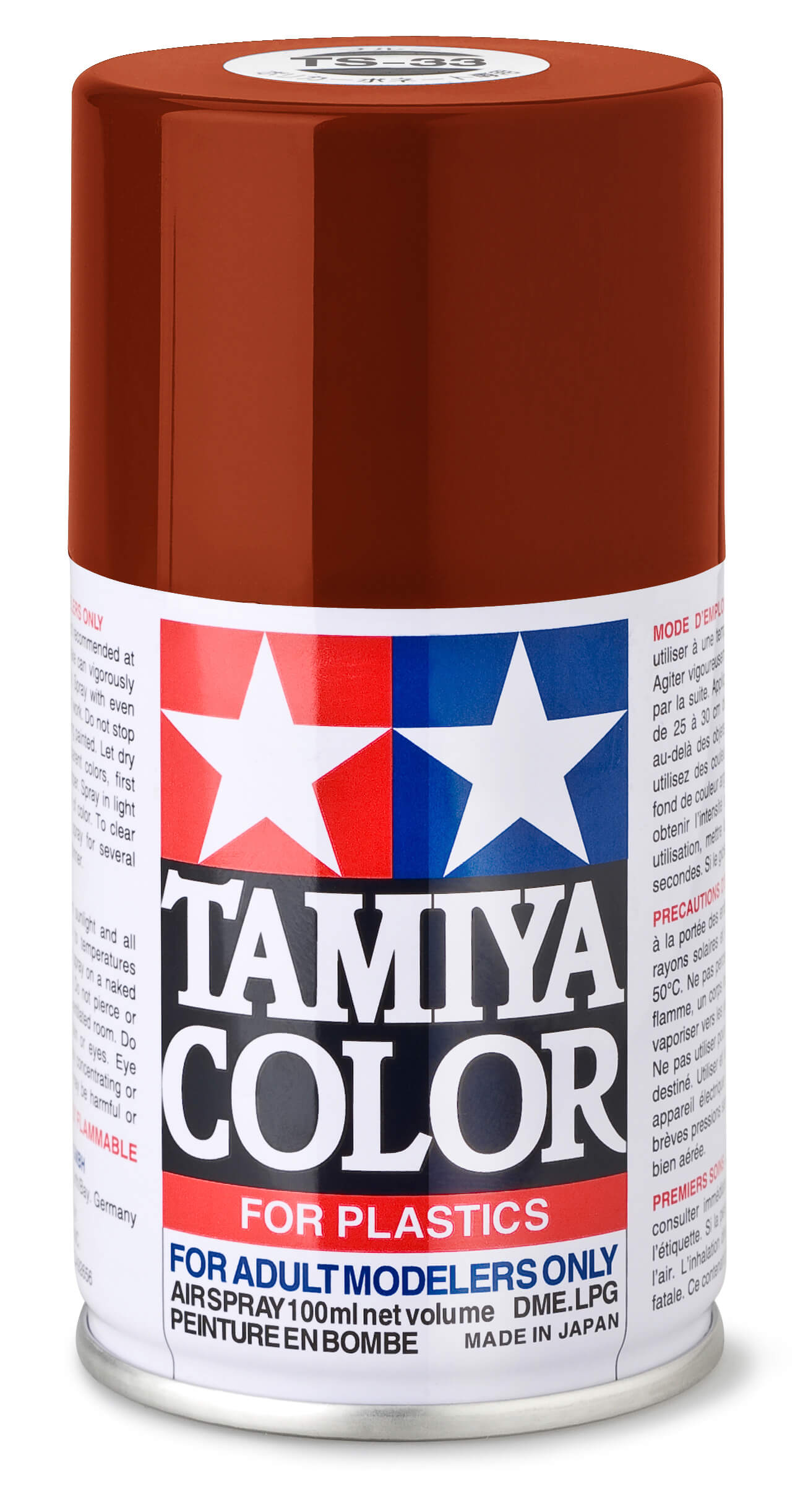 1x Sprühlack-Dose 100ml, Rumpf-Rot,matt, TS-33