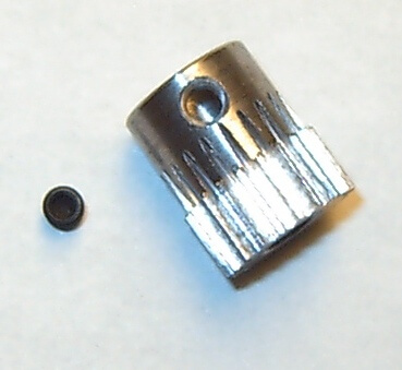 1x Stahl-Zahnrad Modul 0,5 20 Zähne, Bohrung 5,0mm, 1