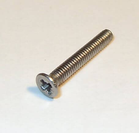 25 Senkschrauben m.Kreuzschlitz M2,5x 16 DIN 965, Niro