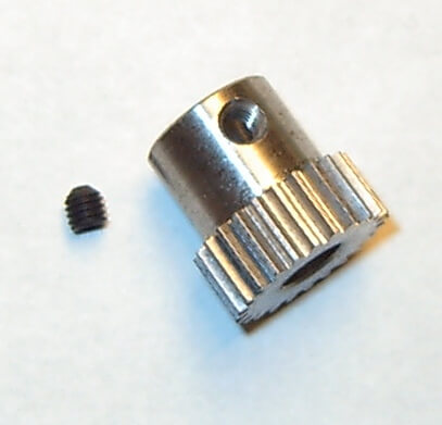 Stahl-Zahnrad Modul 0,5 24 Zähne Bohrung 5,0mm, 1