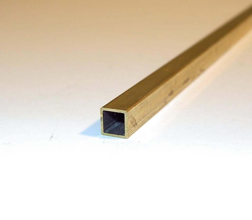 Vierkantrohr MS63 2,0x2,0x0,3 mm 1m lang, 0,3mm Wandstärke