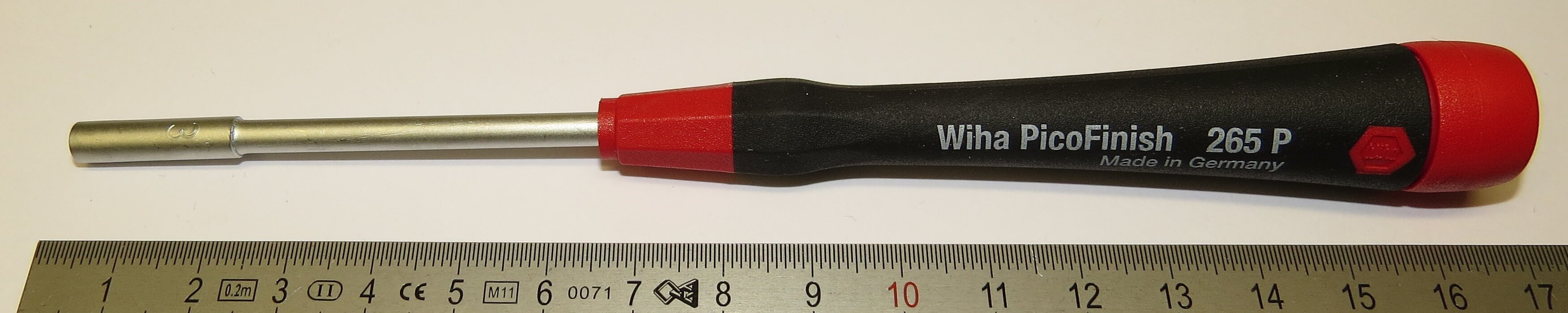 1 Sechskant-Steckschlüssel 3,0mmx60mm WIHA PicoFinish
