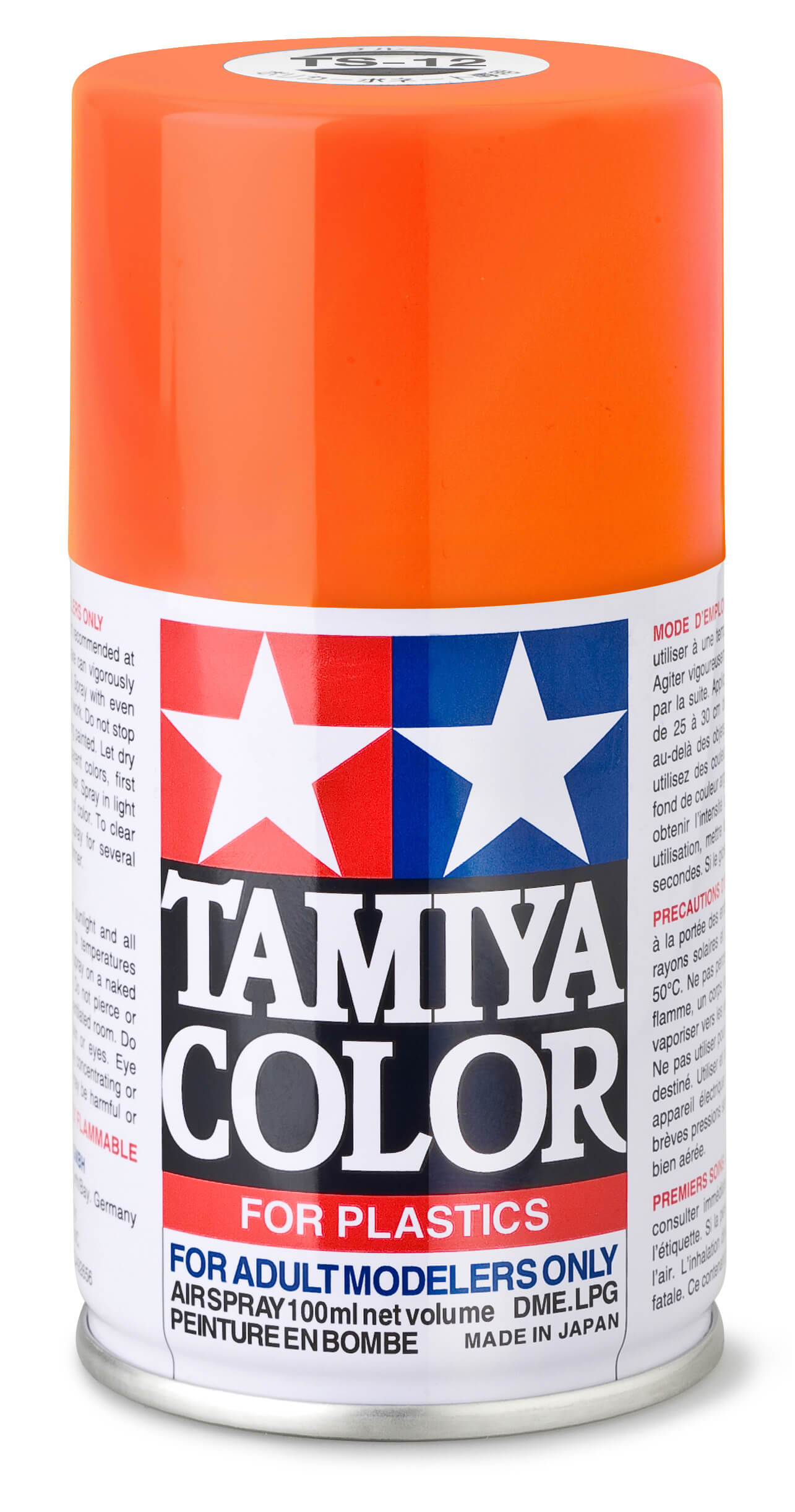 1x Sprühlack-Dose 100ml, Orange,glänzend, TS-12