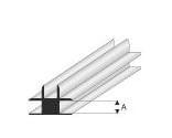 Kunststoff-Profil T-Verbinder 3,0mm 1m lang, weiss