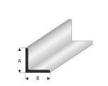 Kunststoff-Profil Winkel 4,0x4,0mm 1m lang, weiss