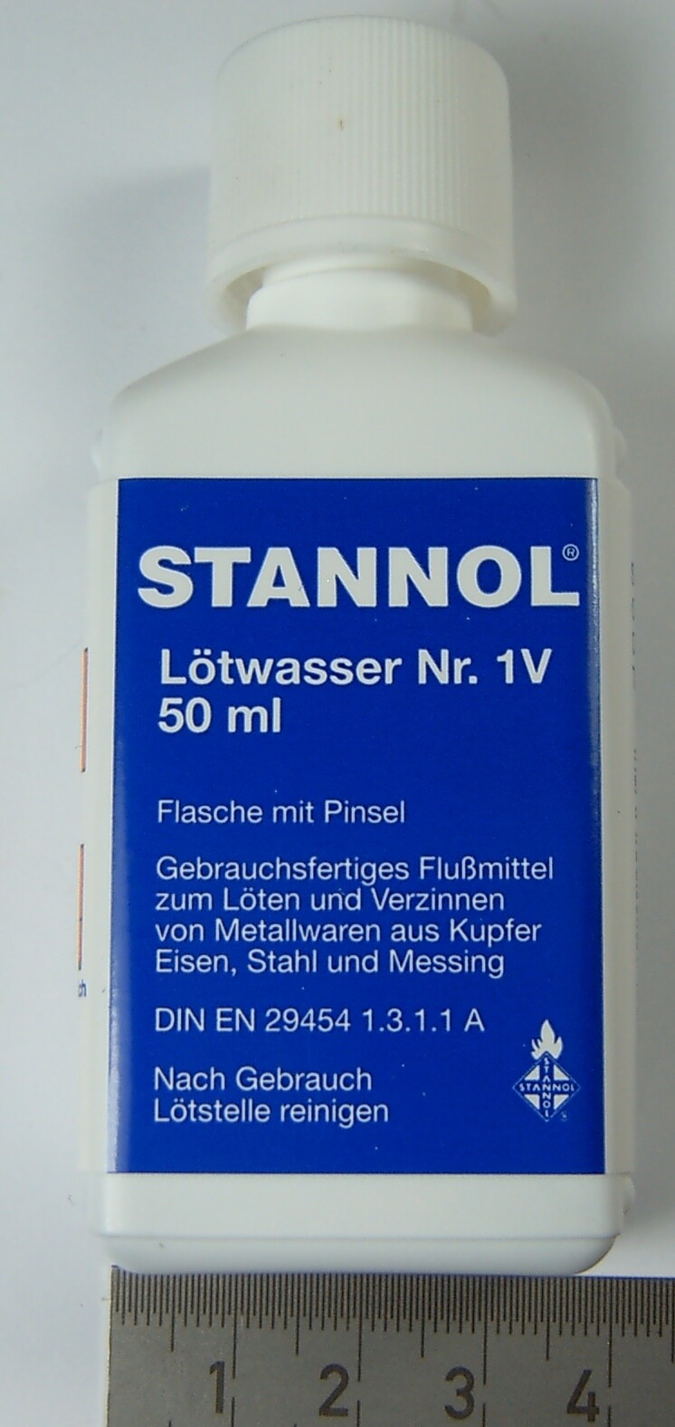 Flasche Lötwasser 50ml. Flasche mit Pinsel. Zum Weichlöten