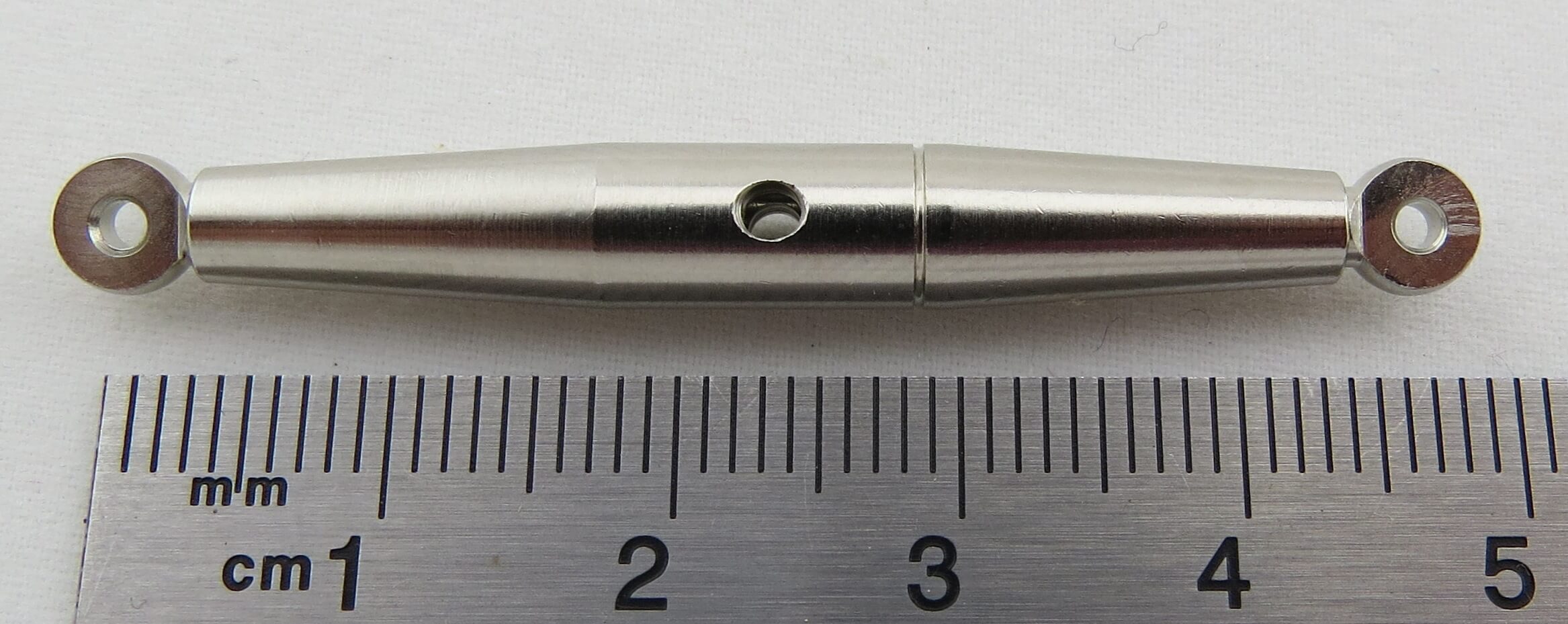 Spannschloss M3 (Alu), mit gegenläufigen Gewinden