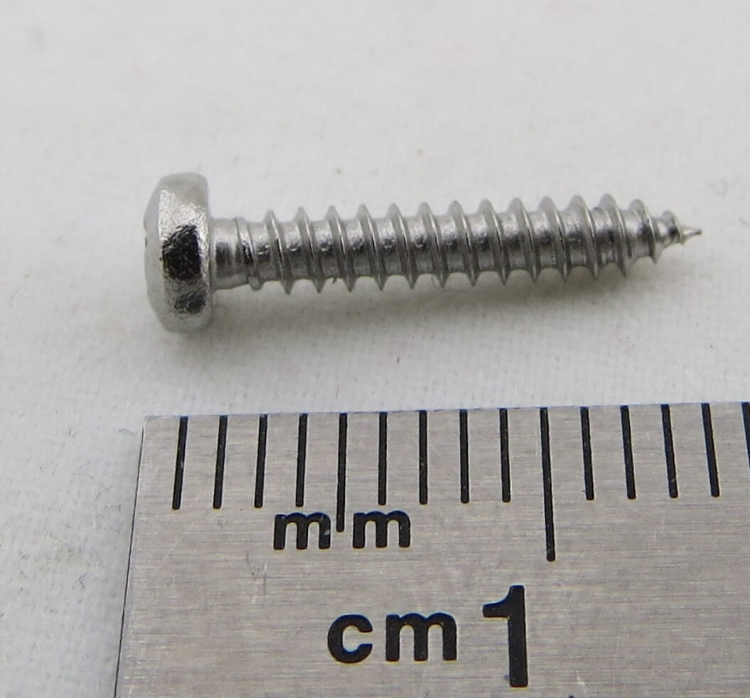 100 Linsen-Blechschrauben mit Kreuz- schlitz H, DIN 7981, Ni