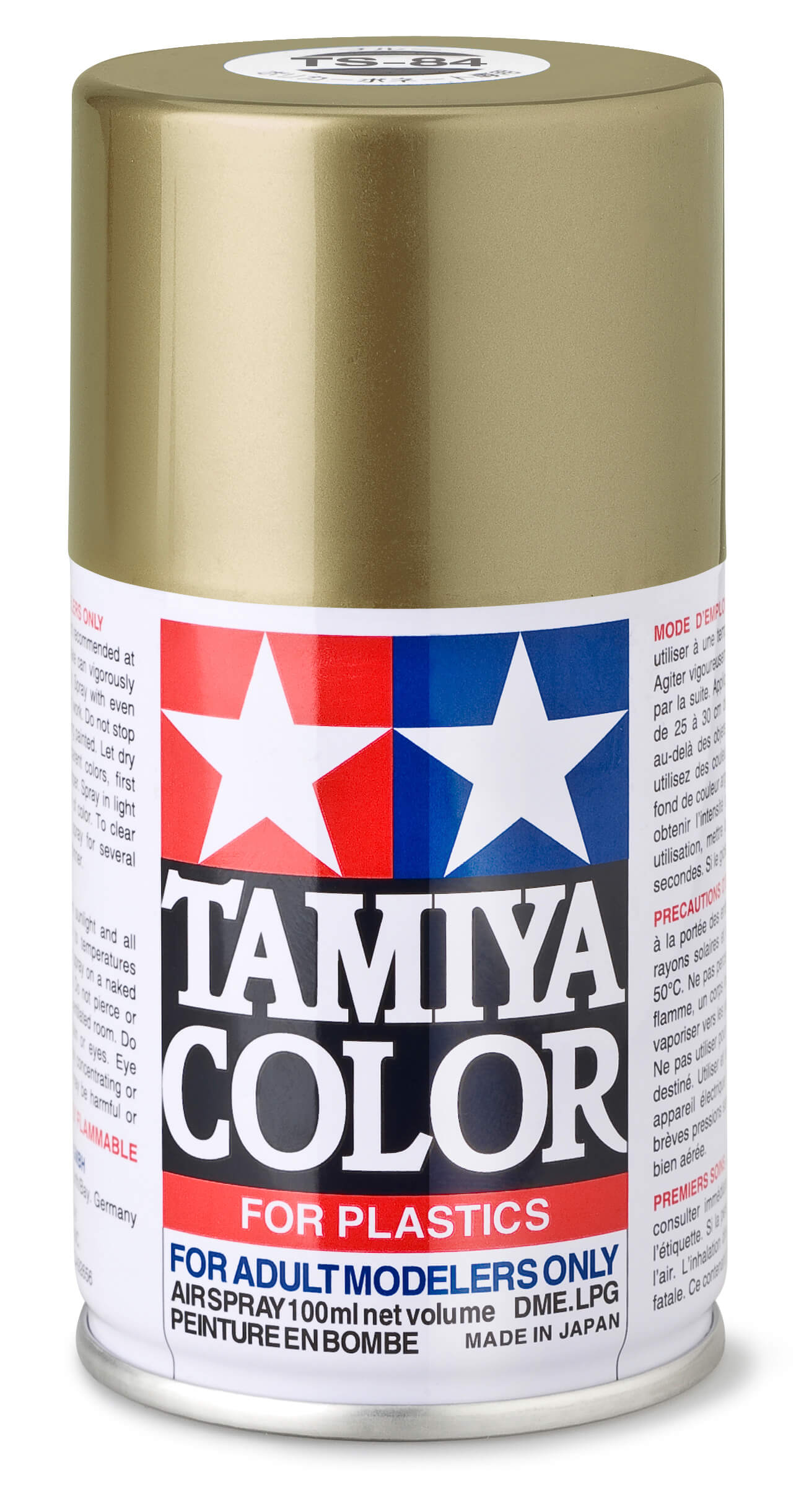 Sprühlack-Dose 100ml, Metallic-Gold, glänzend, TS-84