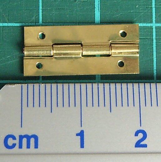 Scharnier (vermessingt) 9x20mm 5 Stück