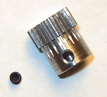 Stahl-Zahnrad Modul 0,5 21 Zähne Bohrung 5,0mm, 1