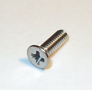 25 Senkschrauben m.Kreuzschlitz M2,5x 8  DIN 965, Niro
