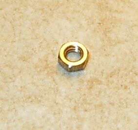 6-Kant-Modellmutter M1,6 Messing niedrig 50 Stück SW2,5