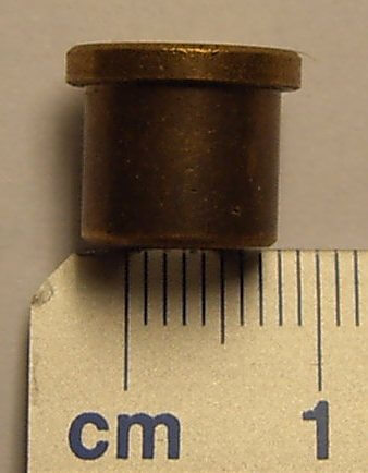 Sinterlager 7mm mit Bund für Wellen mit  7mm Durchmesser,
