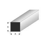 Kunststoff-Profil quadratisch 1,0mm 1m lang, weiss