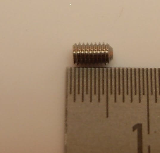 Gewindestift A2 M3x5mm mit Ringschneide  Innensechskant,