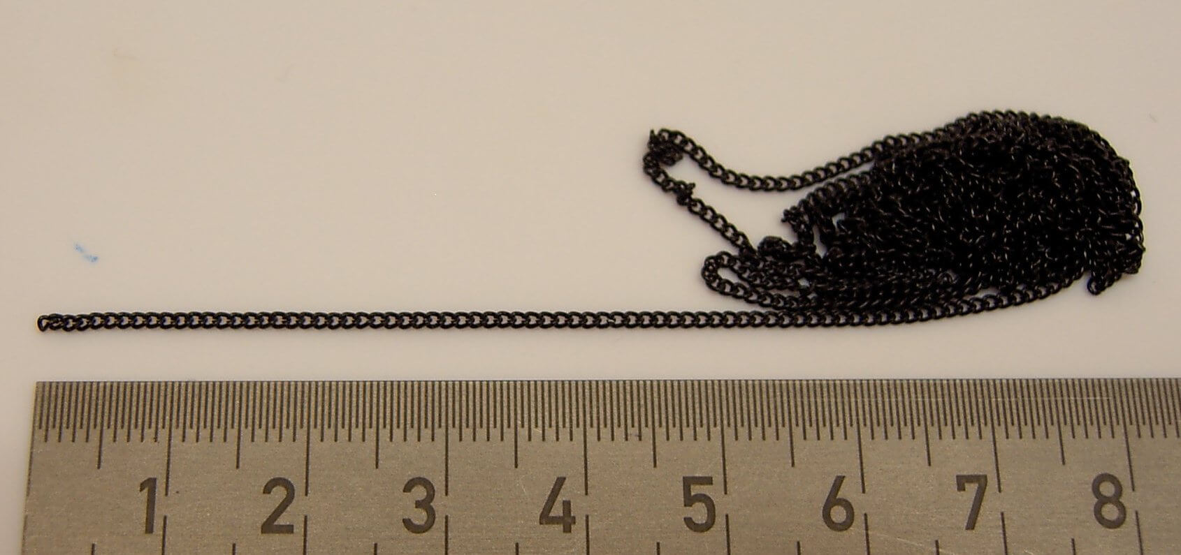 Ankerkette 0,35mm, Metall brüniert, 1m