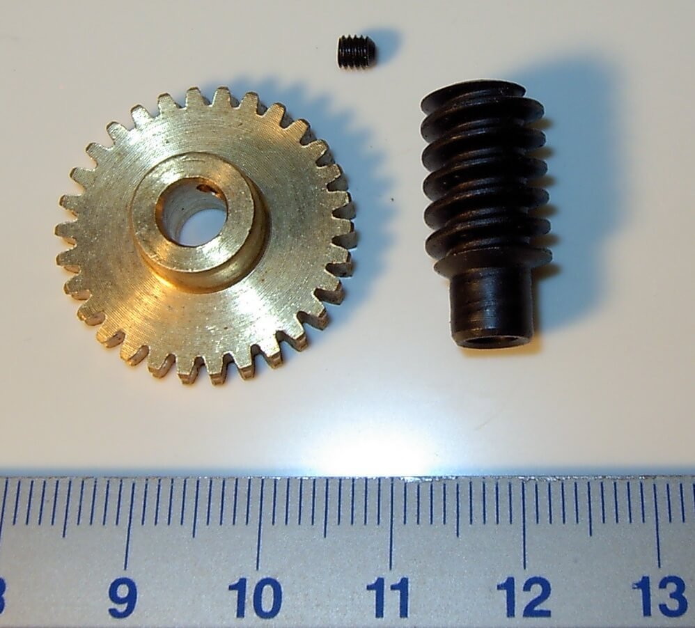 1 Schneckenrad-Satz 1:30 Modul 0,75, ein-gängig rechts