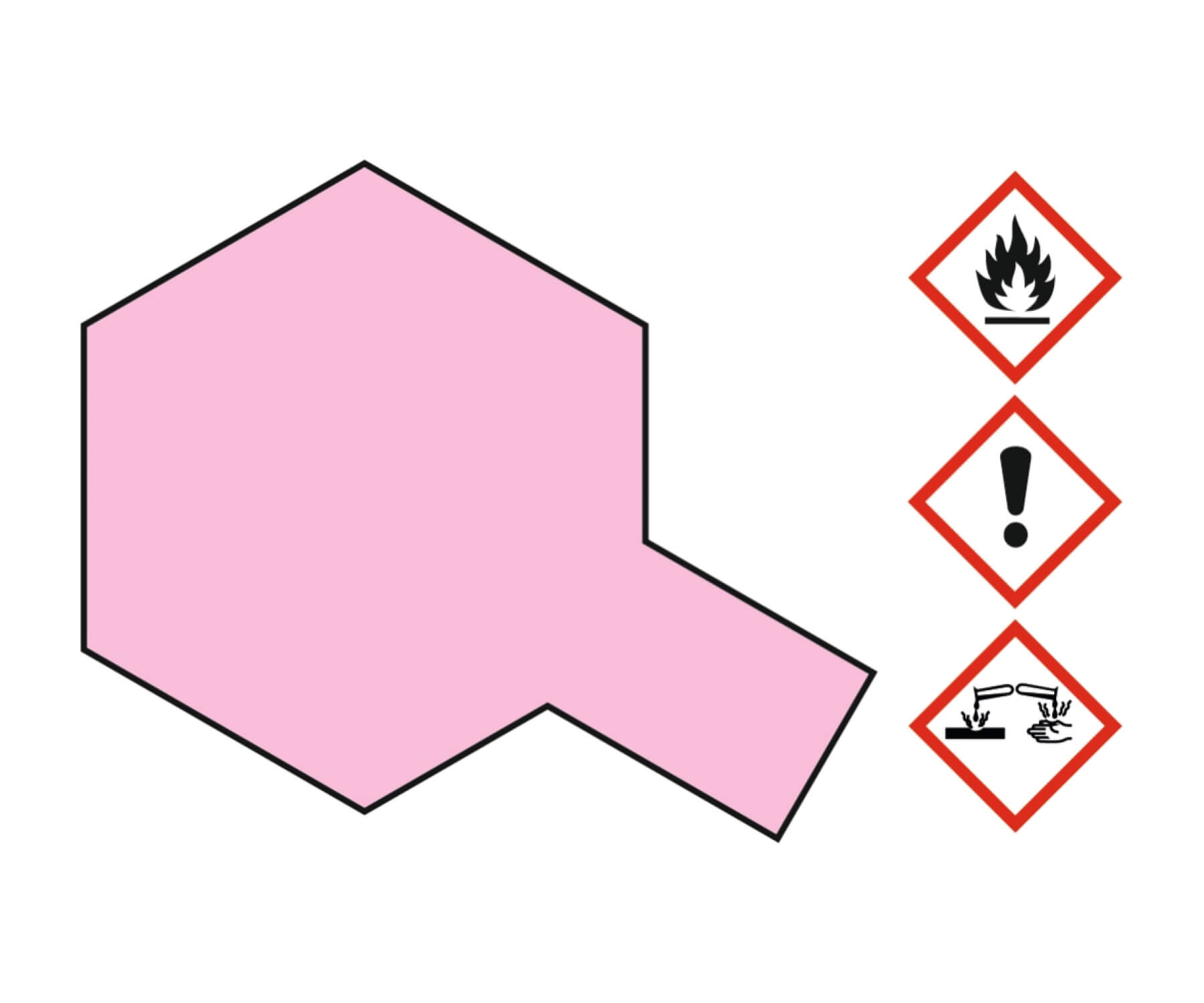 1x Sprühgrundierung 180ml, fein Pink. Gut deckende