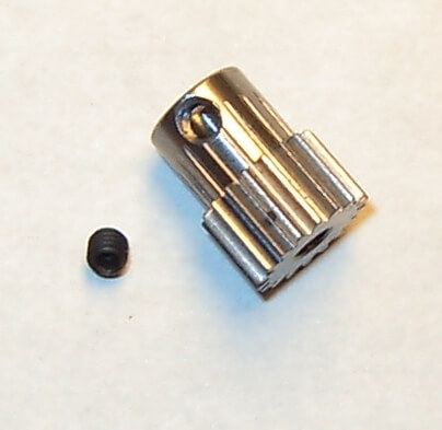 1x Stahl-Zahnrad Modul 0,5 18 Zähne Bohrung 3,2mm, 1