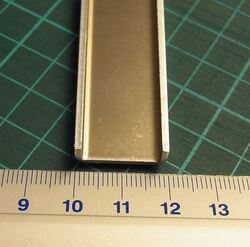 Aluminium-U-Profil, 1m lang, 20x6x1,5mm  Materialstärke 1,5