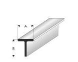 Kunststoff-Profil T-Profil 7,0mm x 7,0mm 1m lang, weiss