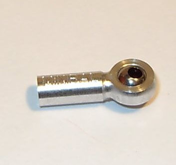 minibal-Gelenkkopf M2,Kugelbohrung 2,0mm Kopf aus Alu