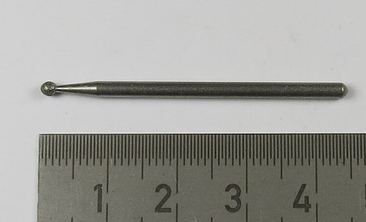 1 Diamantschleifkörper KUGEL mit 2,3mm   Durchmesser