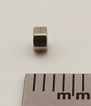 6-Kant-Modellmutter M2,0 VA (Edelstahl), 25 Stück SW 3,0mm