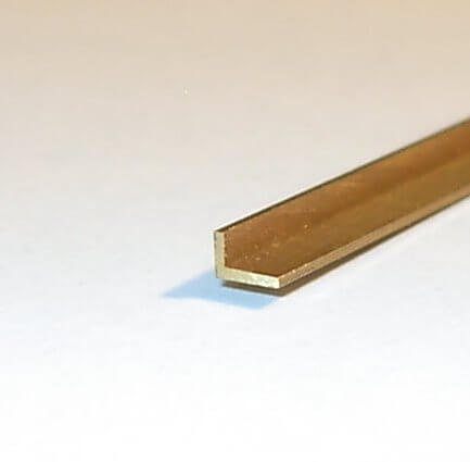 Messing-Winkelprofil 2x2 mm, 1m lang