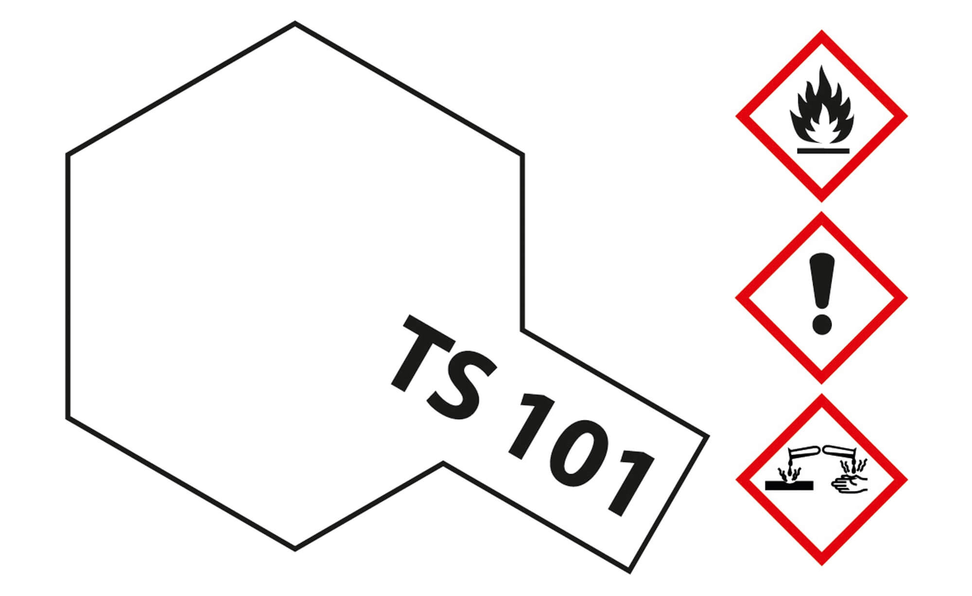 Sprühlack-Dose 100ml, Basis Weiss, Decklack, TS-101
