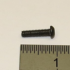 Halbrundschraube mit Innensechskant. M2x8mm. Stahl. SW 1,5