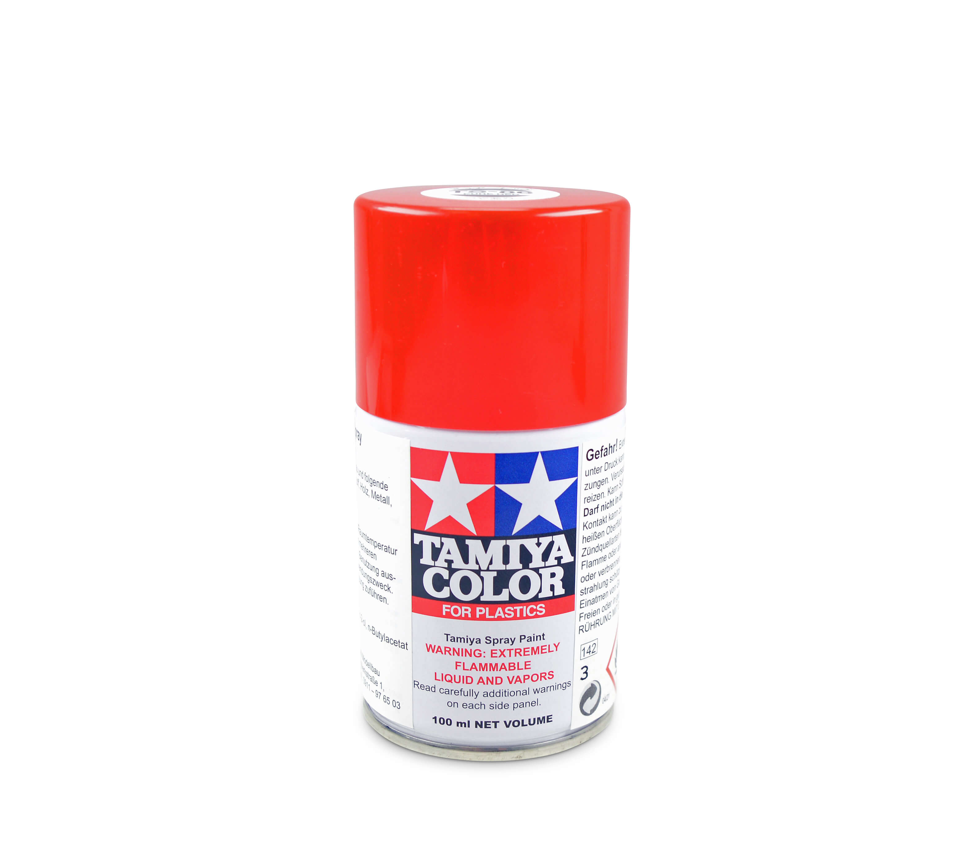 1x Sprühlack-Dose 100ml, Brilliantrot,  glänzend, TS-86