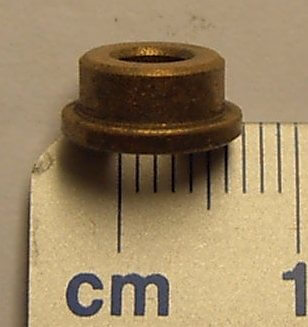 Sinterlager 4mm mit Bund für Wellen mit  4mm Durchmesser,