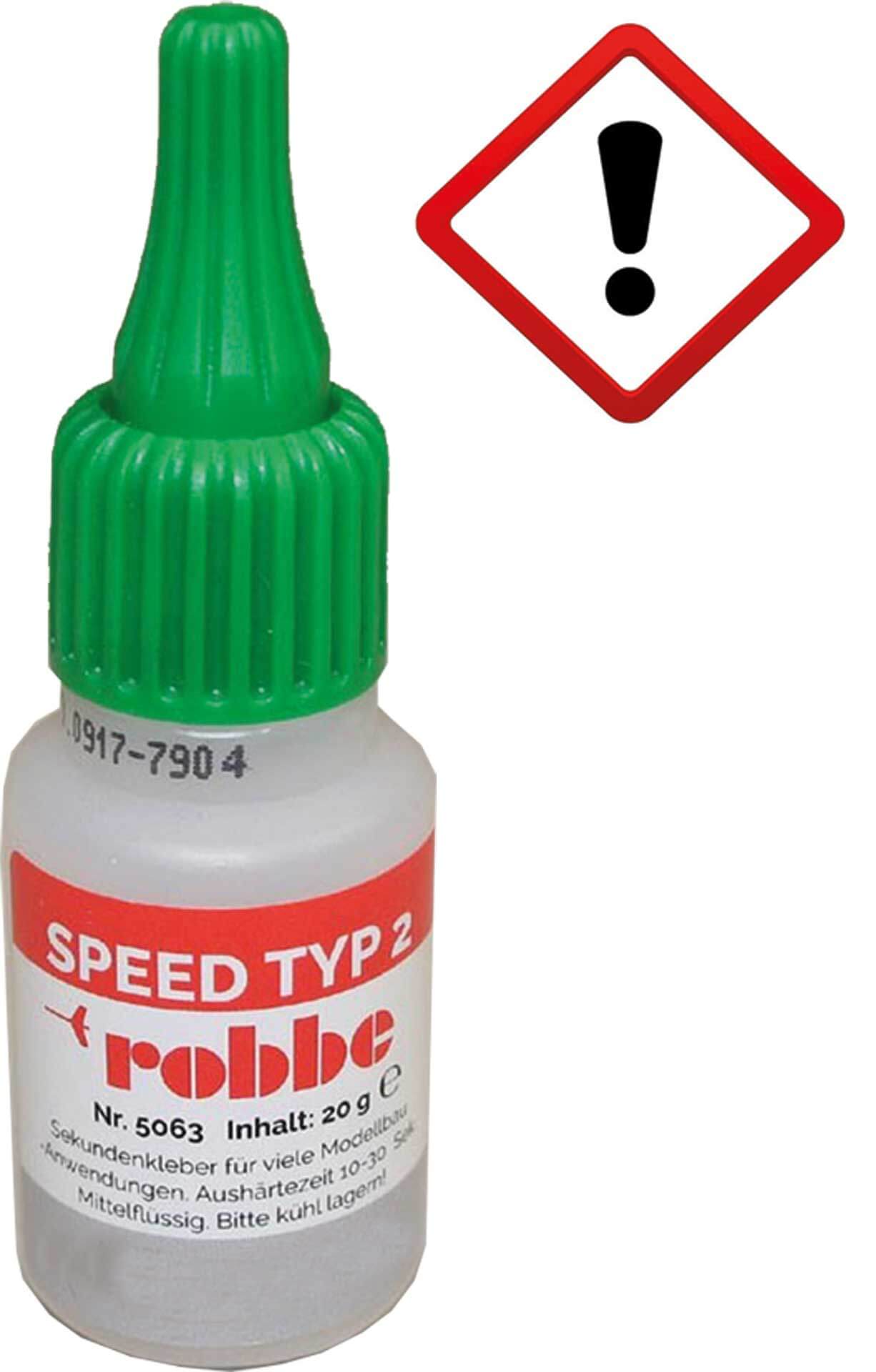 Sekundenkleber, MITTELVISKOS. 20gr.Fläschchen. Robbe SPEED