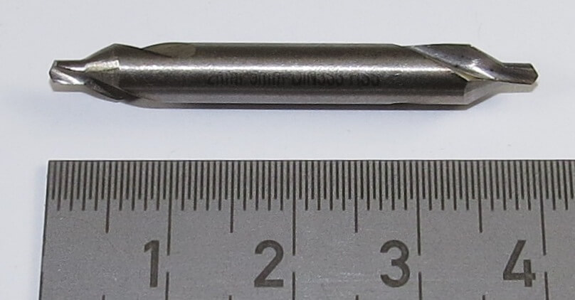 1 Zentrierbohrer HSS 60° 4,0mm. Spitze mit Senkwinkel 60°