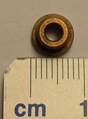 Sinterlager 3mm mit Bund für Wellen mit  3mm Durchmesser,