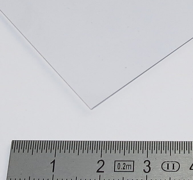 PVC-Platte klar transparent 0,75mm ca. 500 x 300 mm