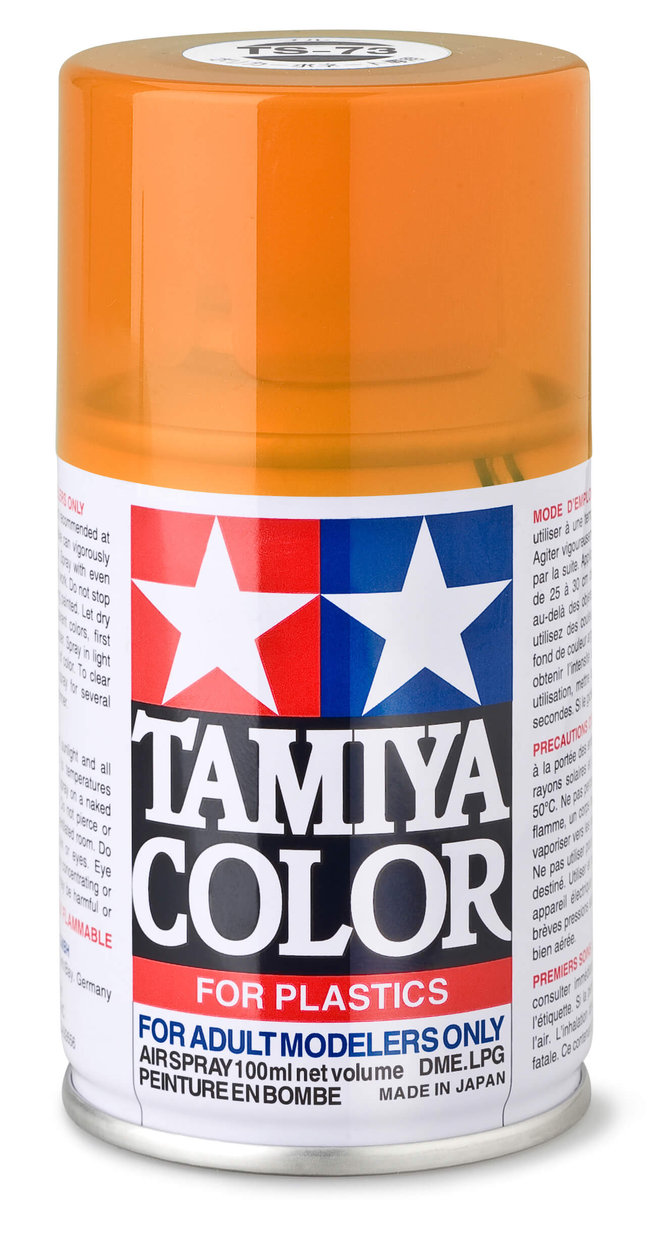 1x Sprühlack-Dose 100ml, Orange transp./klar, glänzend, TS