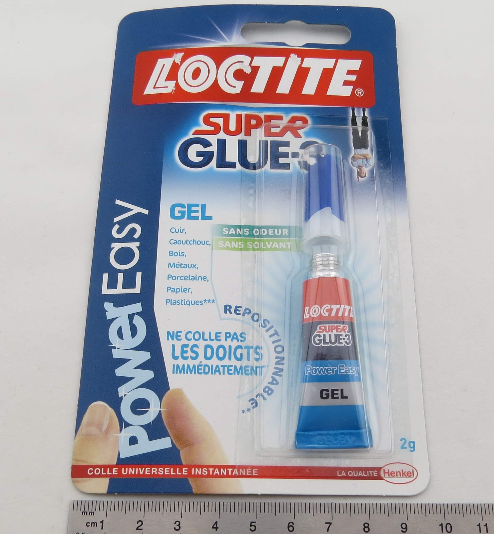 Loctite Super Glue 3, PowerEasy, Gel.    2gr.-Tube, lösungsm