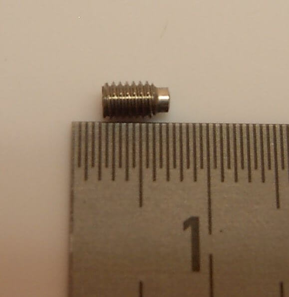 Gewindestift A2 M3x5mm mit Zapfen, Innensechskant, DIN915