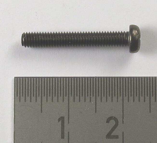 10 Schrauben Linsen-Kreuzschlitzkopf, dunkel brüniert