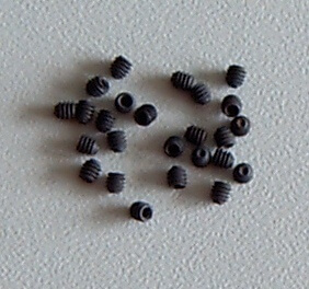Gewindestift M2 x 2 DIN916, Stahl, 25 Stück. (Innen-6kant)