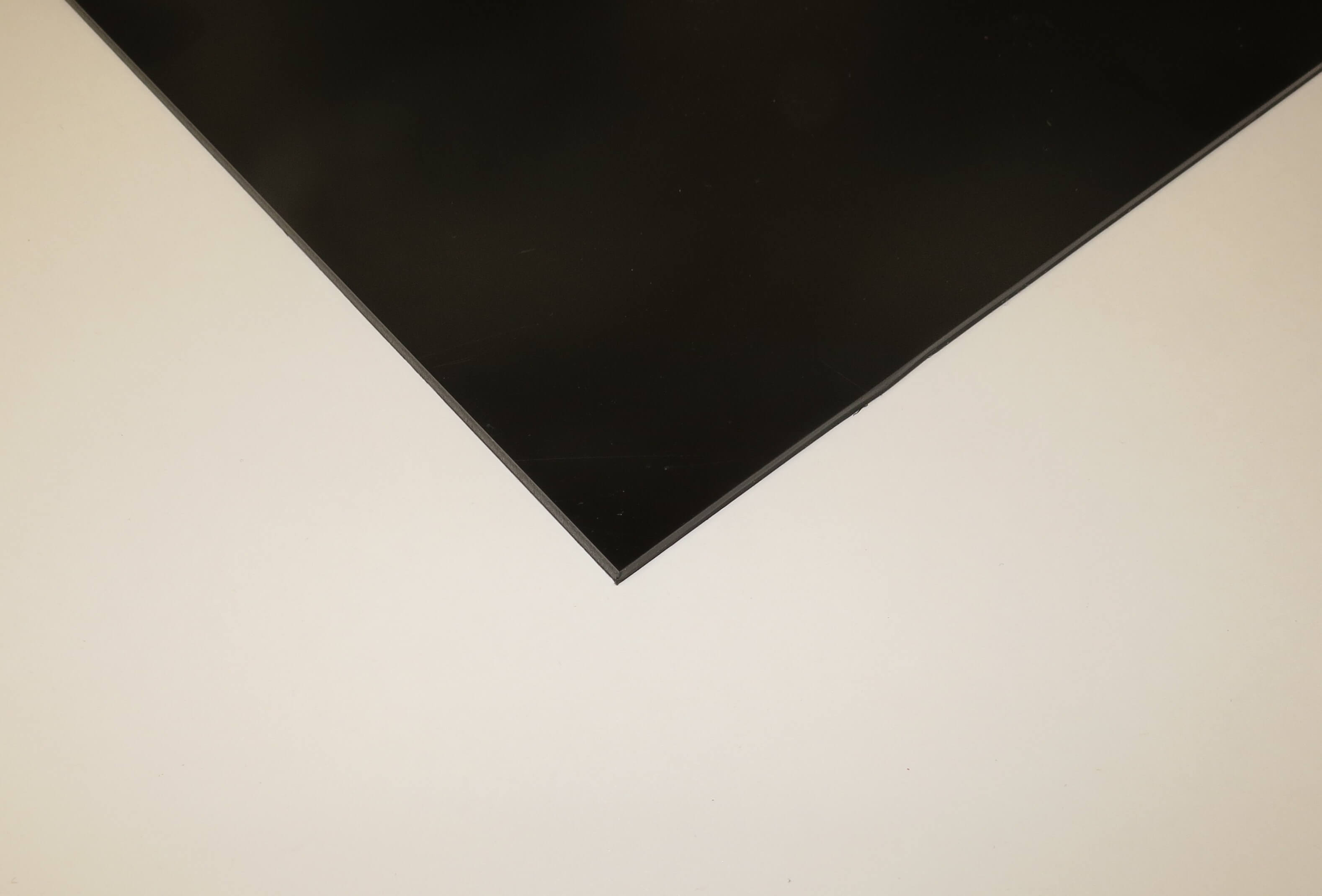 Polystyrol-Platte 4,0mm, schwarz, ca. 500x400 mm, 1 Stück