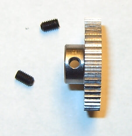 1x Stahl-Zahnrad Modul 0,5 45 Zähne Bohrung 4,0mm, 2